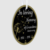 In liefdevolle herinnering Dood Jubileum Oma Ornament (voorkant)