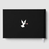 In liefdevolle herinnering dove rode roos begrafen gastenboek (Achterkant)