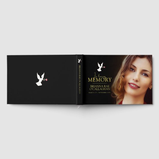 In liefdevolle herinnering dove rode roos begrafen gastenboek (Volledig)