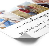 in liefdevolle herinnering | Drie foto's Memorial  Poster (Hoek)