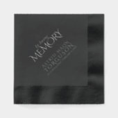 In liefdevolle herinnering eenvoudige duif aangepa folie servetten (Voorkant)