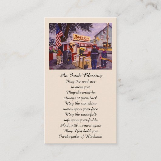 In liefdevolle herinnering eet Red de Kaart van he Visitekaartje (Voorkant)