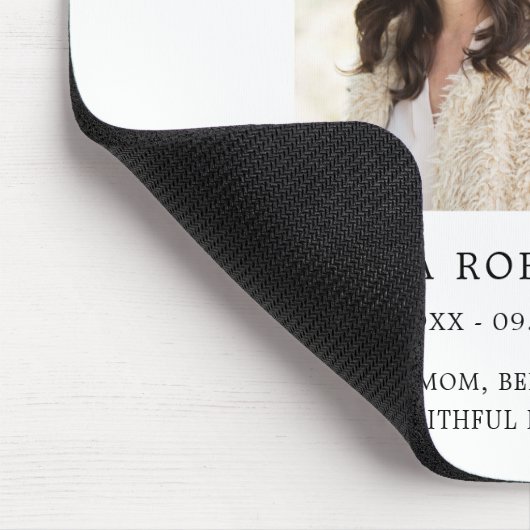 In liefdevolle herinnering Elegant Script Memorial Muismat (Hoek)