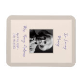 In liefdevolle herinnering elegante begrafenismonu magneet (Horizontaal)