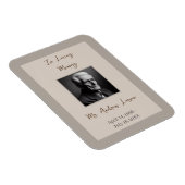 In liefdevolle herinnering elegante begrafenismonu magneet (Rechterzijde)