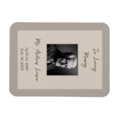 In liefdevolle herinnering elegante begrafenismonu magneet (Horizontaal)