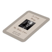 In liefdevolle herinnering elegante begrafenismonu magneet (Linkerzijde)