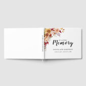 In liefdevolle herinnering elegante bloemenbegrafe gastenboek (Volledig)