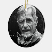 In liefdevolle herinnering Elegante Herdenking Fot Keramisch Ornament (Links)