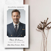 In liefdevolle herinnering Foto Begrafenis Gebed Visitekaartje