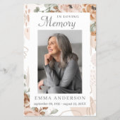 In liefdevolle herinnering | Foto begrafenisgebed Flyer (Voorkant)