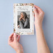 In liefdevolle herinnering | Foto begrafenisgebed Flyer (Hand)