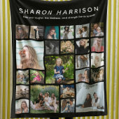 in liefdevolle herinnering | Foto Collage Memorial Fleece Deken