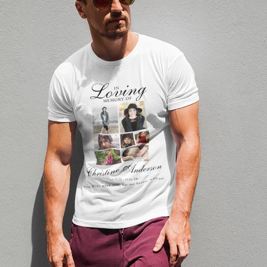 in liefdevolle herinnering | Foto Collage Memorial T-shirt