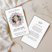 In liefdevolle herinnering Foto Floral Memorial Pr Visitekaartje