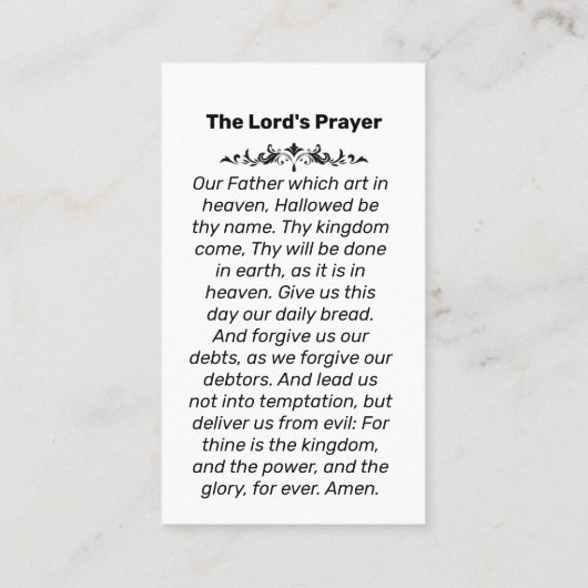 In liefdevolle herinnering Foto Gebed Kaart Visitekaartje (Achterkant)