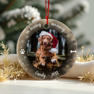 In liefdevolle herinnering   Foto Hond Huisdier Me Keramisch Ornament