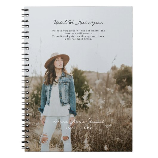 in liefdevolle herinnering | Foto Memorial Gastenb Notitieboek (Voorkant)