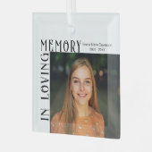 in liefdevolle herinnering | Foto Memorial Glass O Glas Ornament (Voorkant links)