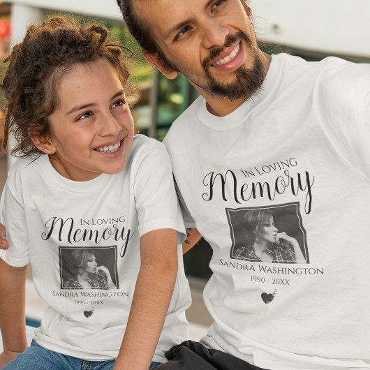 in liefdevolle herinnering | Foto Memorial Service T-shirt