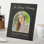 In liefdevolle herinnering Foto op zwart Reclamebord Met Voetstuk (Insitu)