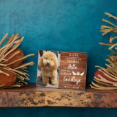 In liefdevolle herinnering Foto Paw Prints Pet Mem Fotoplaat (Zijkant)