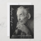 In liefdevolle herinnering Fotobegrafenis Bedankkaart (Voorkant)