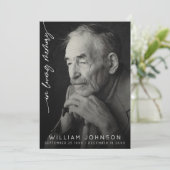 In liefdevolle herinnering Fotobegrafenis Kaart (Staand voorkant)