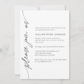 In liefdevolle herinnering Fotobegrafenis Kaart (Achterkant)