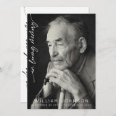 In liefdevolle herinnering Fotobegrafenis Programmakaart (Voorkant / Achterkant)