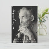 In liefdevolle herinnering Fotobegrafenis Programmakaart (Staand voorkant)