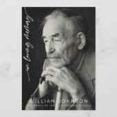 In liefdevolle herinnering Fotobegrafenis Programmakaart (Voorkant)