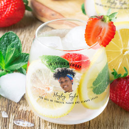 in liefdevolle herinnering | Geborsteld Effect Fot Wijnglas Zonder Voet