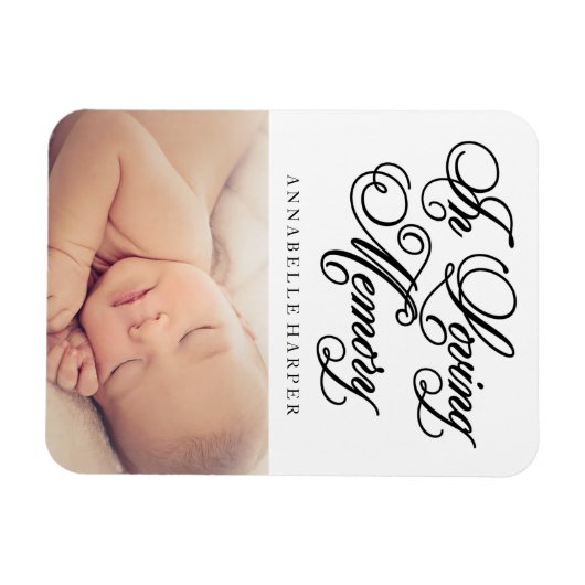 in liefdevolle herinnering | Gedenkmagneet Magneet (Horizontaal)