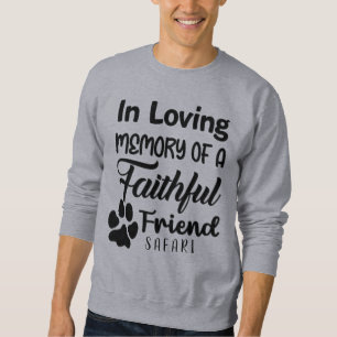 In liefdevolle herinnering, gepersonaliseerde hond trui