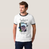 In liefdevolle herinnering gestresste foto wit T-s T-shirt (Voorkant volledig)