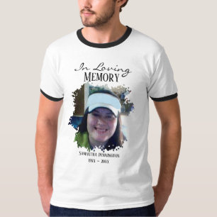 In liefdevolle herinnering gestresste foto wit T-s T-shirt