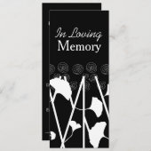 In liefdevolle herinnering Ginkgo 1 Memorial Servi Kaart (Voorkant / Achterkant)