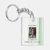 In liefdevolle herinnering Green Funeral Memorial Sleutelhanger (Voorkant Links)