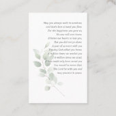 in liefdevolle herinnering | Groene foto Begrafeni Visitekaartje (Achterkant)