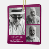 In liefdevolle herinnering Grootvader begrafenismo Keramisch Ornament (Links)