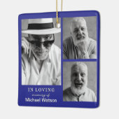 In liefdevolle herinnering Grootvader begrafenismo Keramisch Ornament (Links)