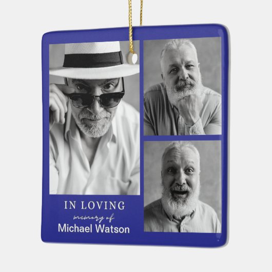 In liefdevolle herinnering Grootvader begrafenismo Keramisch Ornament (Links)