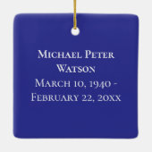 In liefdevolle herinnering Grootvader begrafenismo Keramisch Ornament (Achterkant)