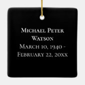 In liefdevolle herinnering Grootvader begrafenismo Keramisch Ornament (Achterkant)