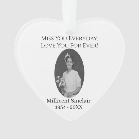 In liefdevolle herinnering - herinnering ornament (voorkant)