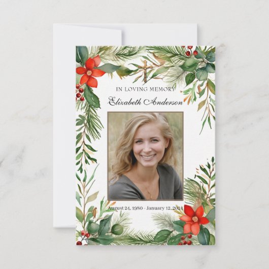 In liefdevolle herinnering Katholieke begrafenisge Aankondiging (Voorkant)