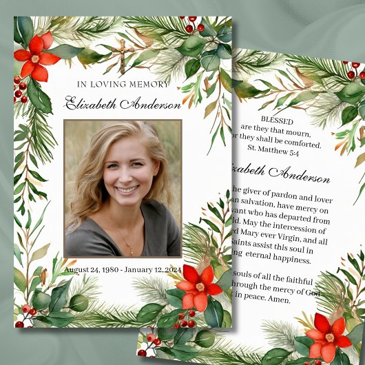 In liefdevolle herinnering Katholieke begrafenisge Aankondiging