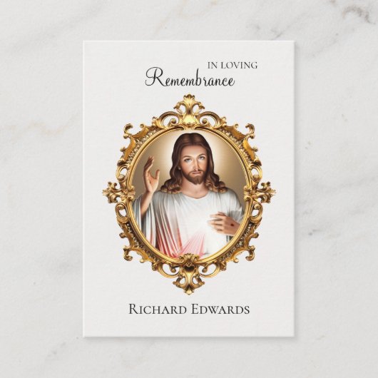 In liefdevolle herinnering Katholieke begrafenisge Plaatskaartje (Voorkant)
