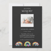 In liefdevolle herinnering kind begrafenis kaart (Voorkant)